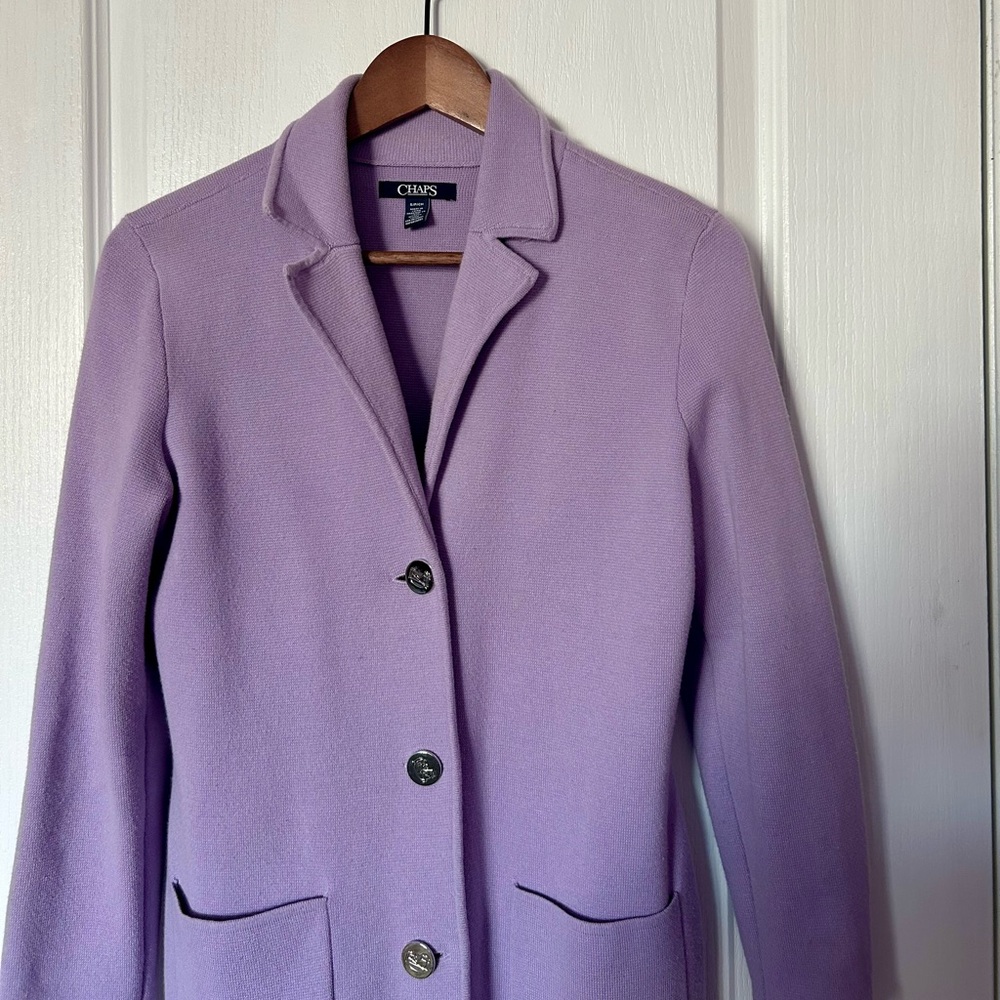 Chaps Women's Lavender Coat Size Small